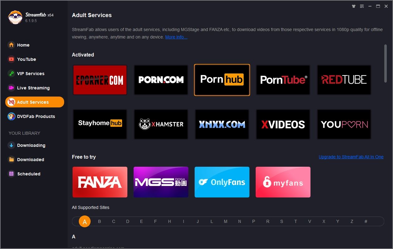 how to use streamfab pornhub downloader