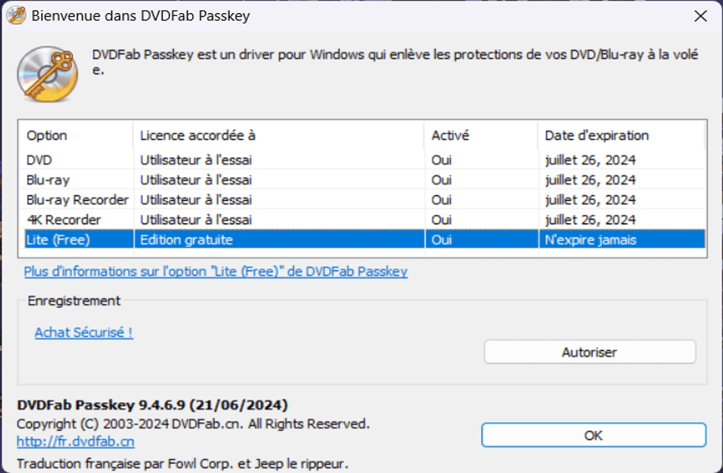 Passkey for blu-ray guide 1