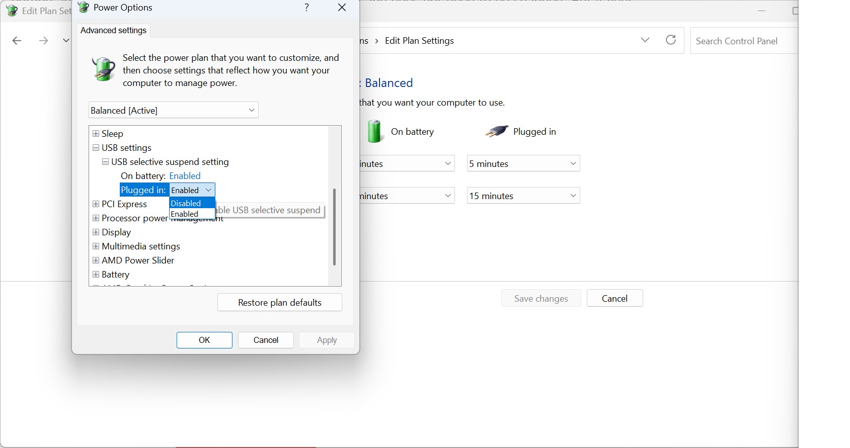 How to Fix Kindle Not Connecting to PC: Disable the USB Selective Suspend Feature