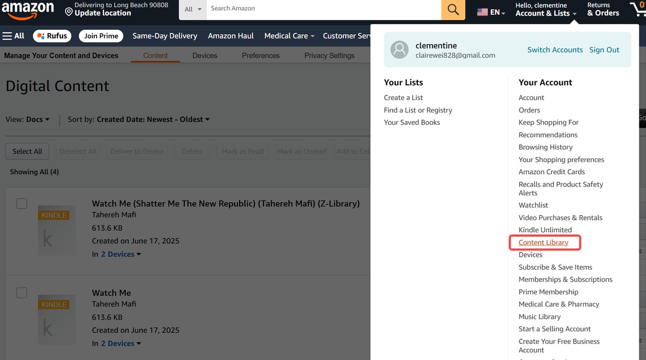How to Download Kindle Books from Amazon Directly