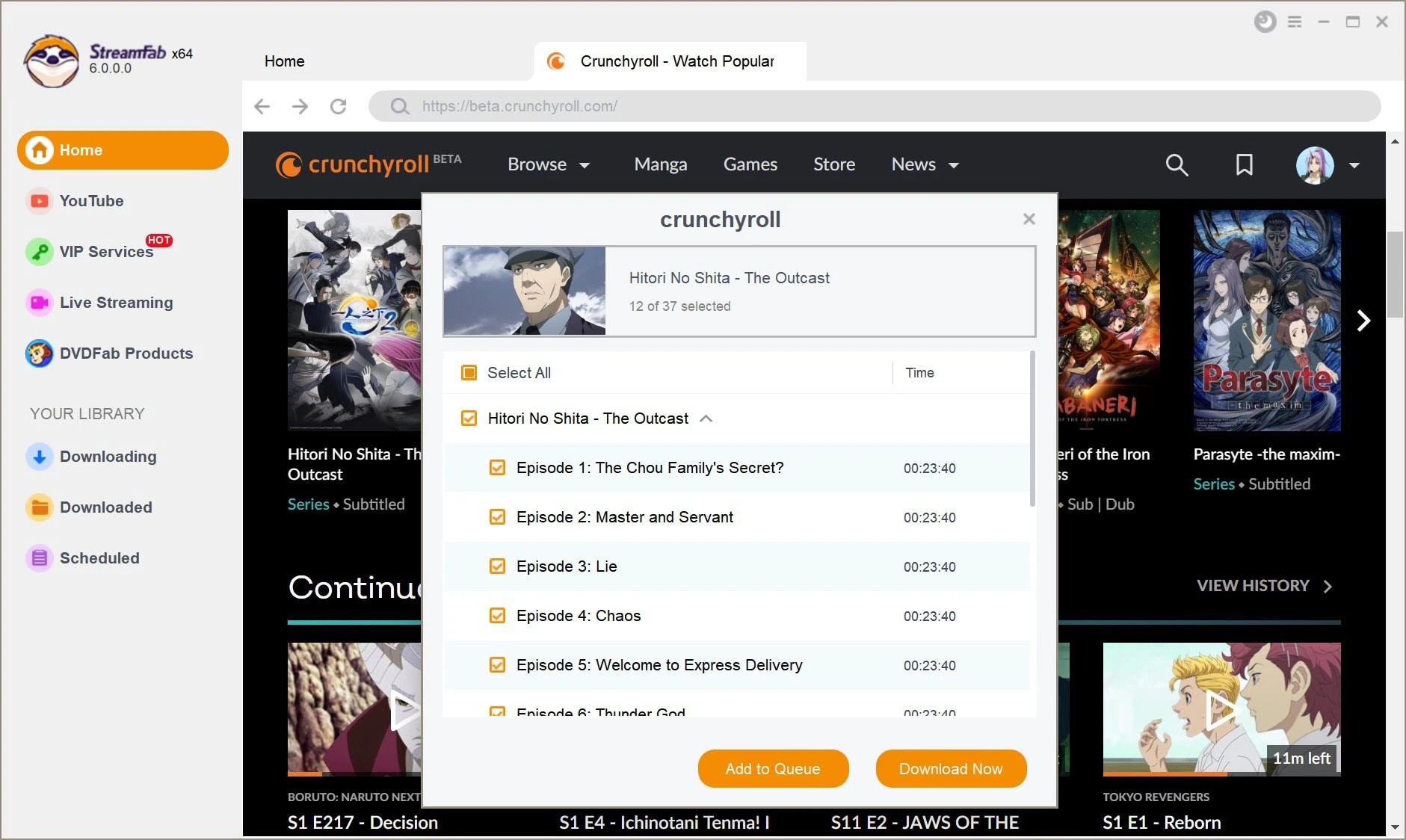 Download Crunchyroll Videos before free trial expire