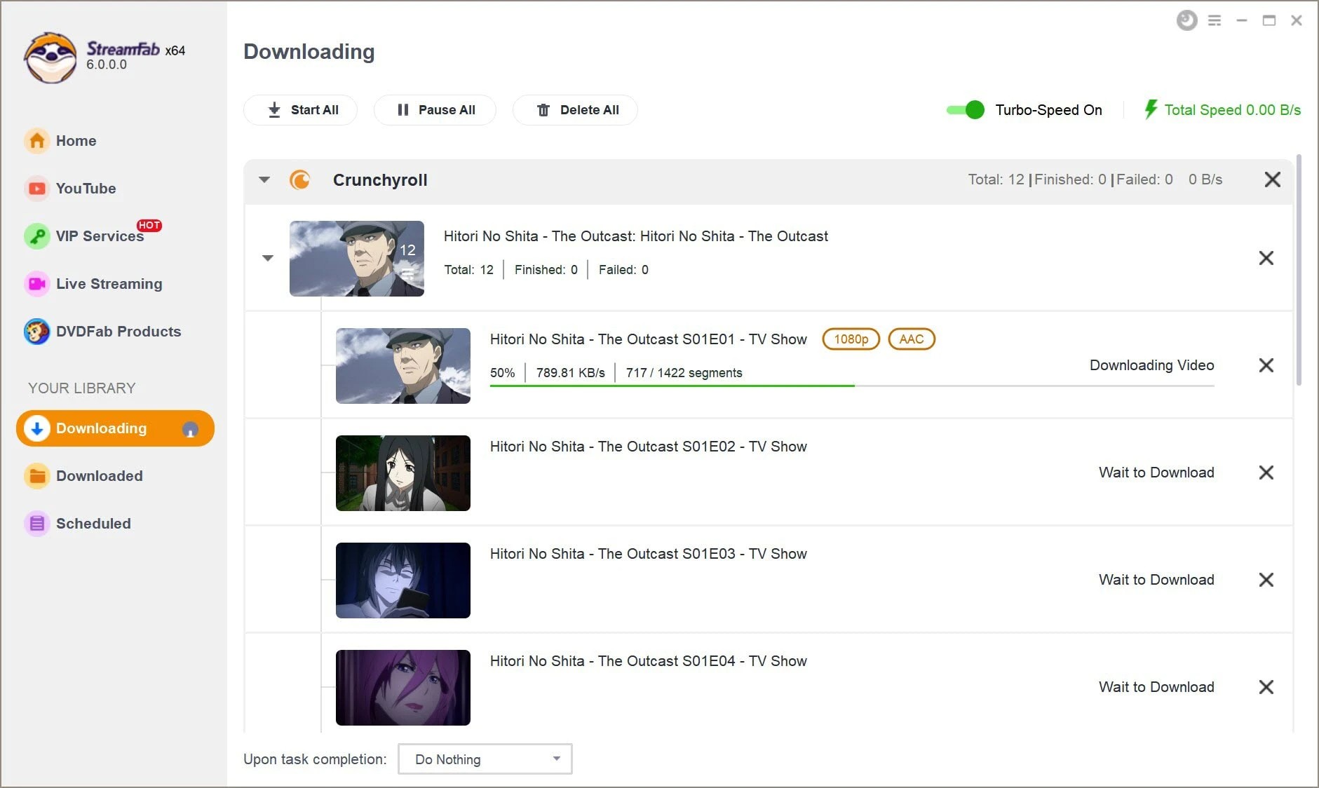 Download Crunchyroll Videos before free trial expire