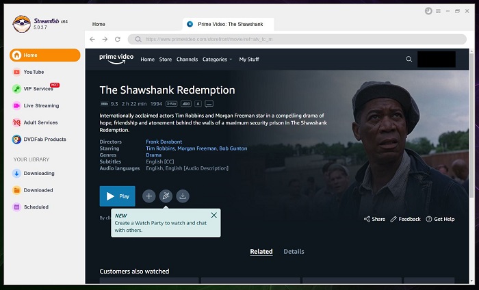 amazon prime video abonnement:Tipp: Verwenden Sie StreamFab Amazon Downloader, um Shows und Filme offline anzusehen