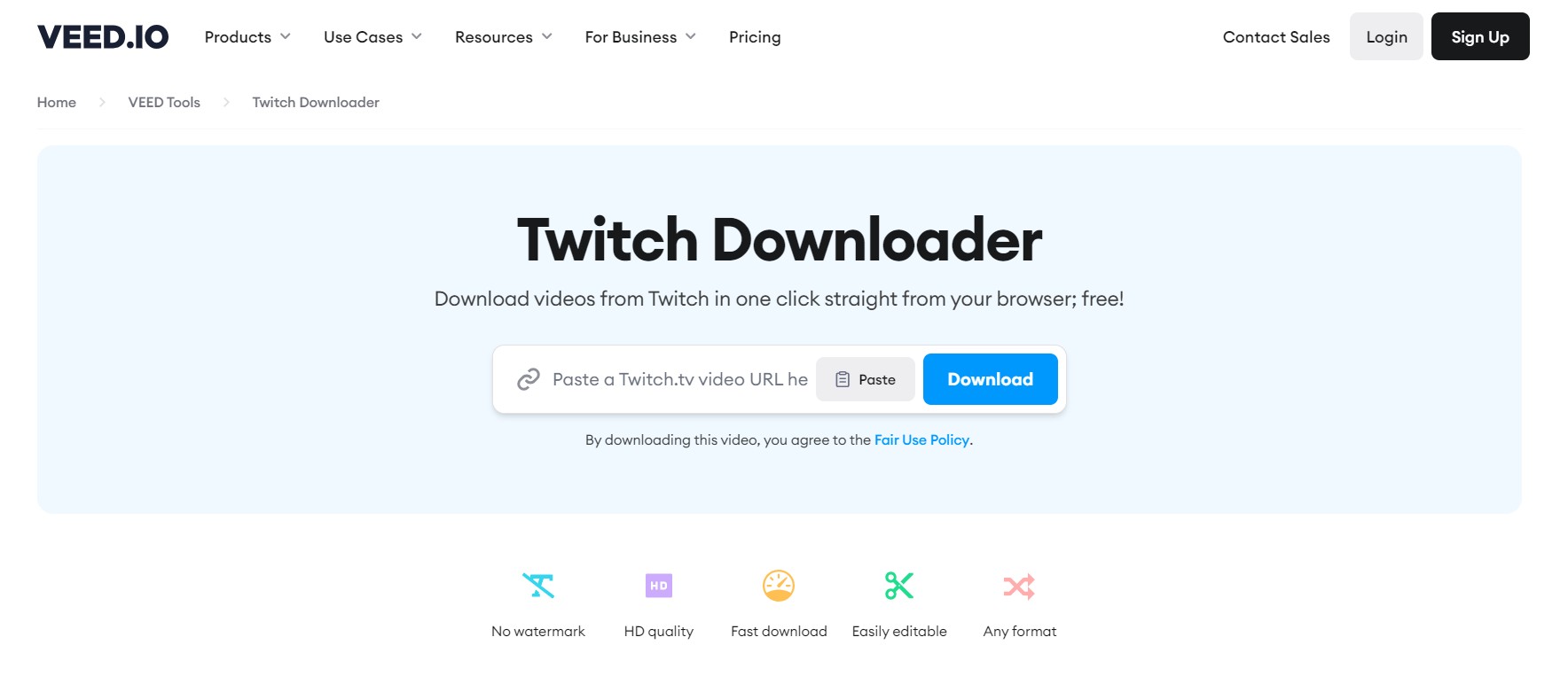 VEED Twitch Downloader