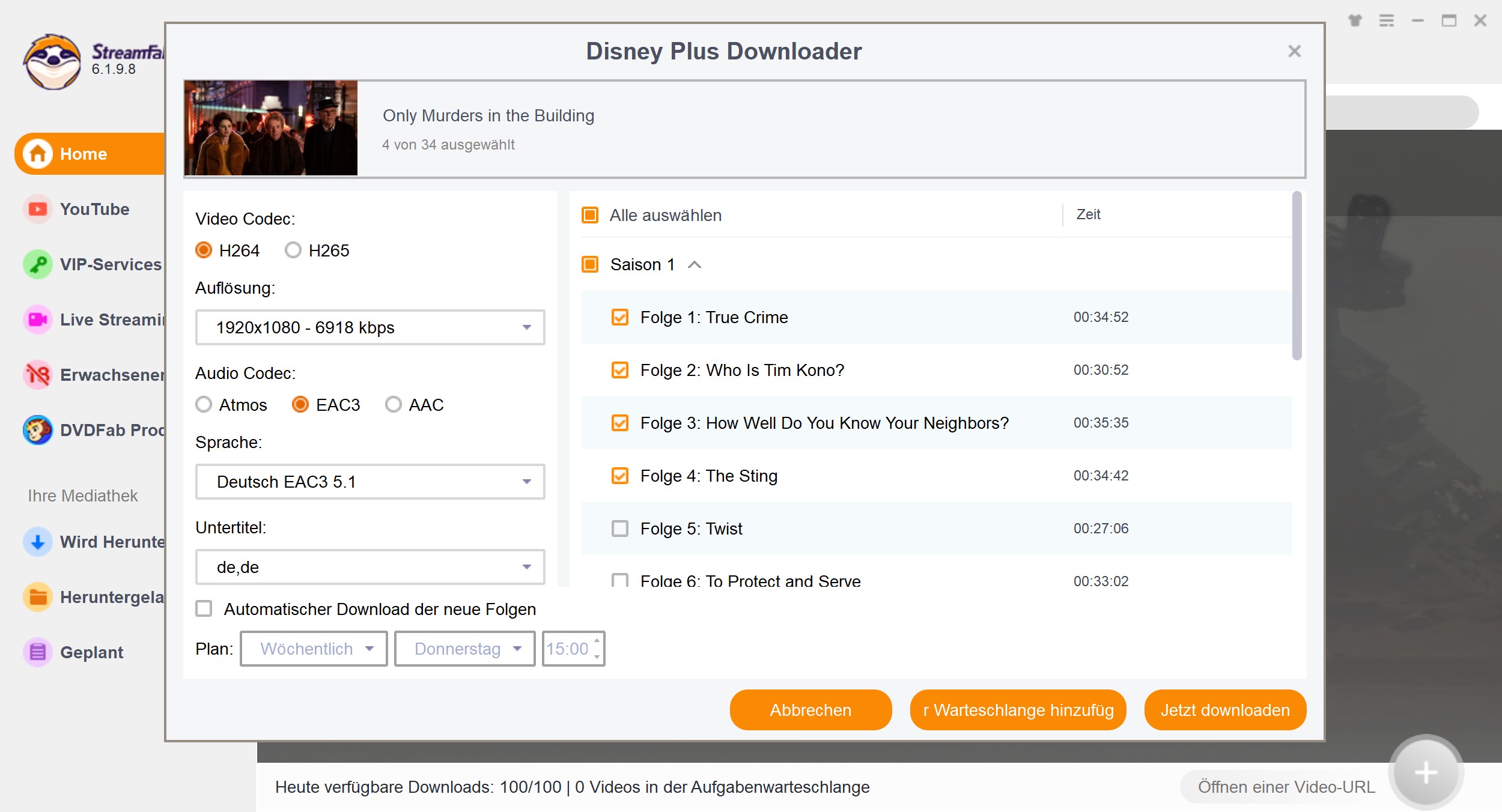 Verwenden Sie den StreamFab Disney+ Downloader, um Inhalte offline anzusehen