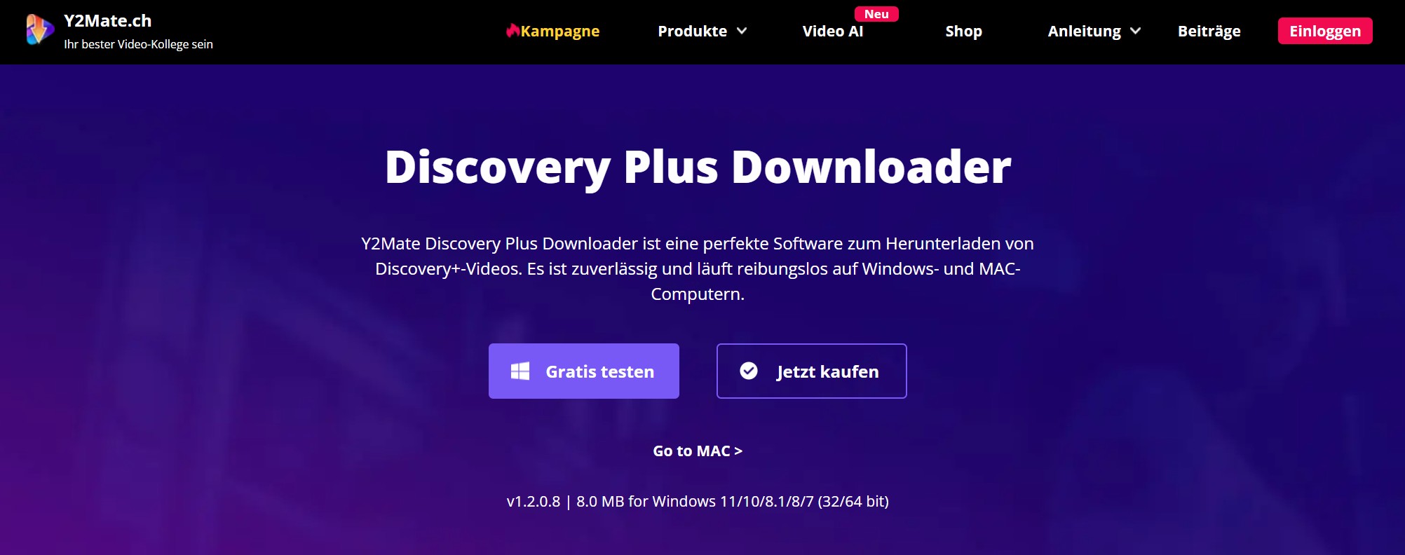 Y2Mate Discovery Plus Downloader