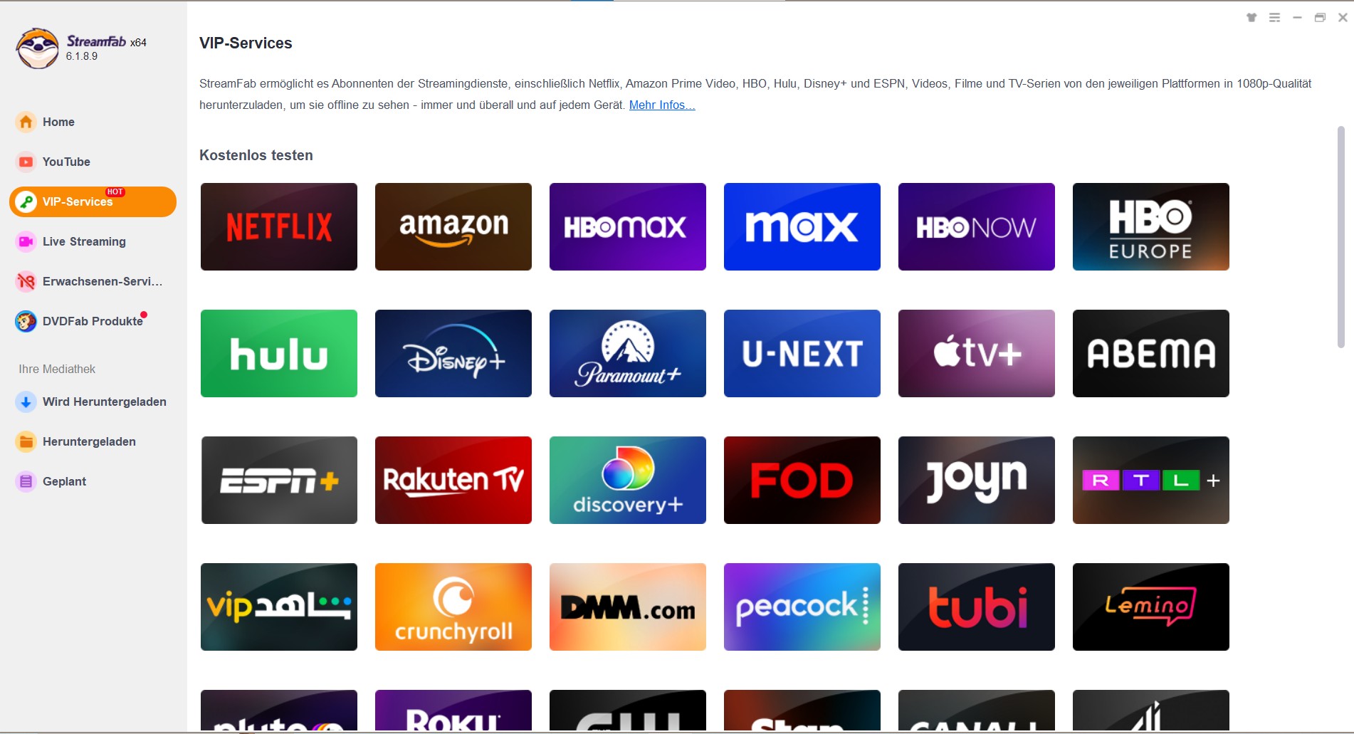 Alternative zu MovPilot Amazon Prime Video Downloader: StreamFab Amazon Downloader