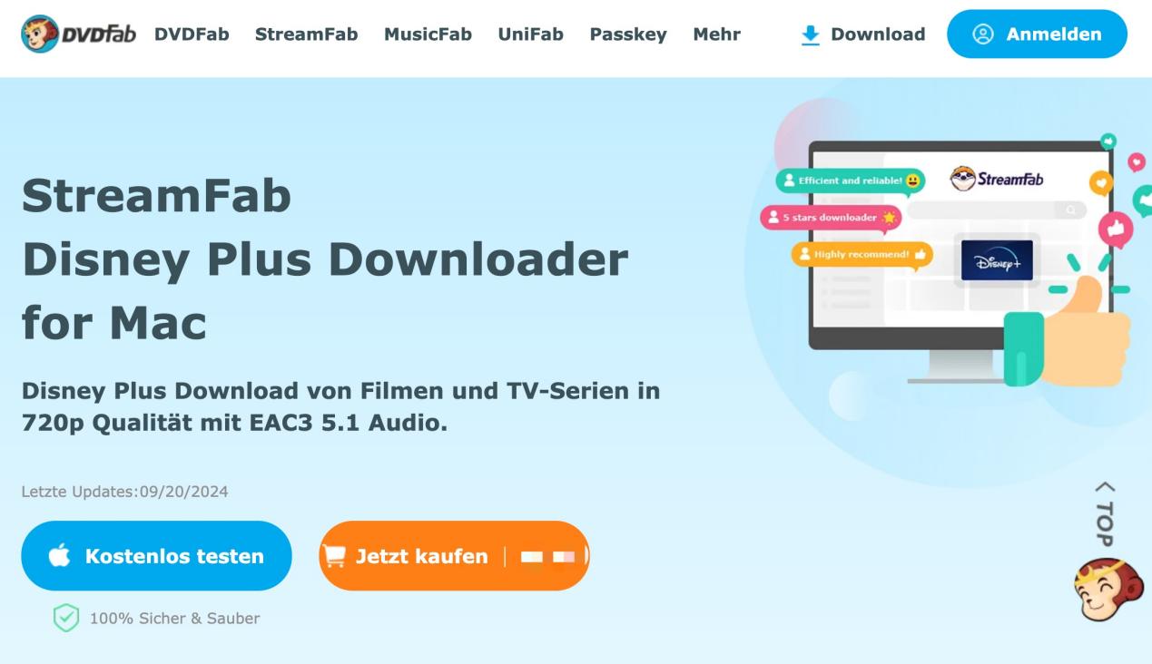 Alternativen zum MovPilot Disney Plus Video Downloader: StreamFab Disney Plus Downloader