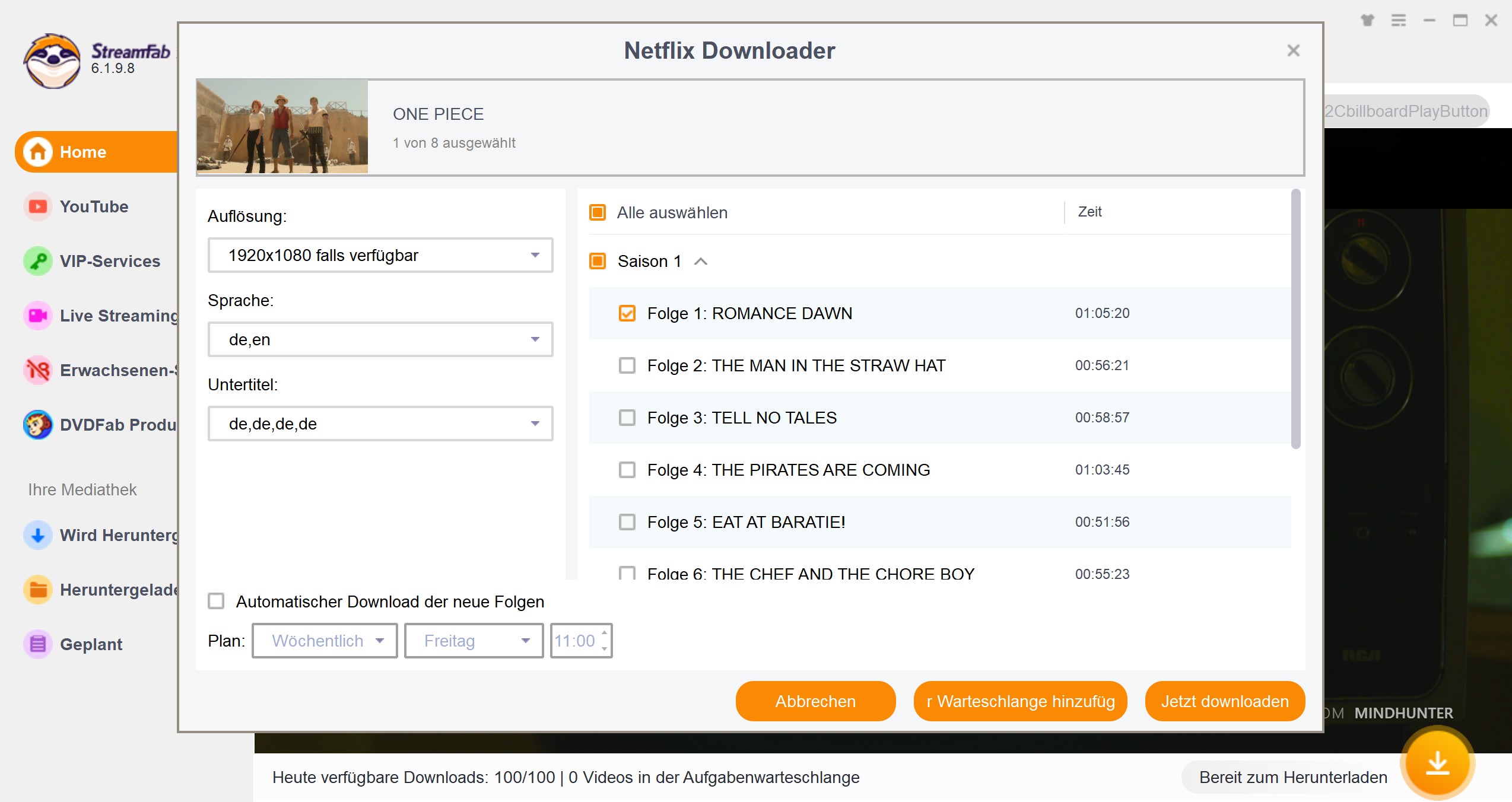 Herunterladen von Netflix-Filmen auf Laptop ohne Einschränkungen