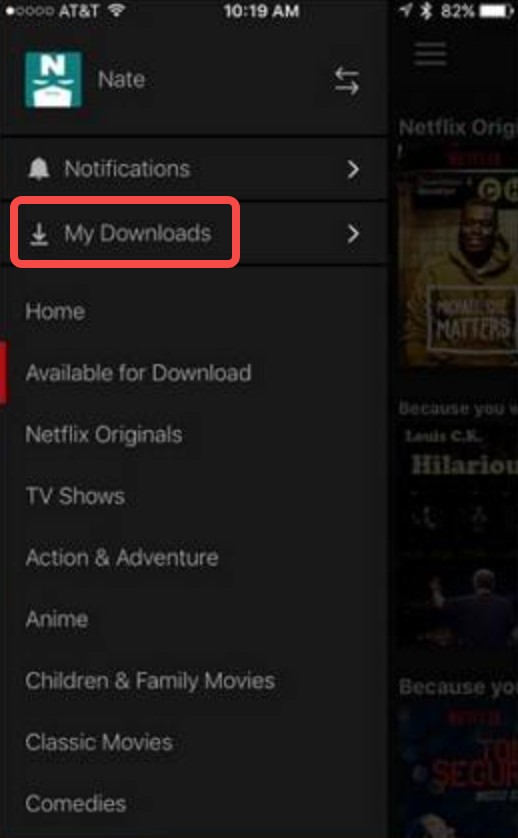 Kann man Filme von Netflix auf Handys downloaden?