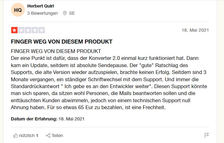 TunePat Review: Enttäuschender Kundensupport