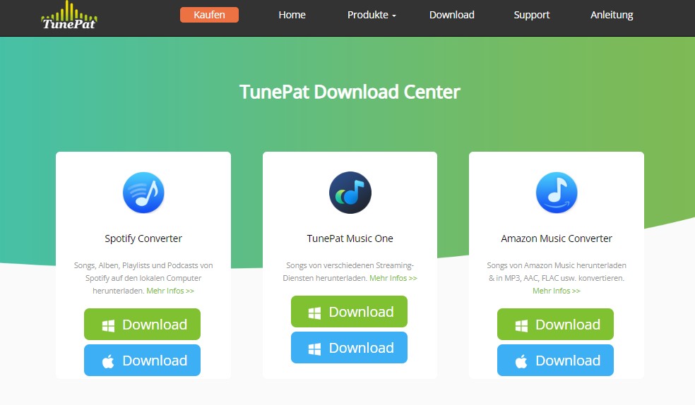 TunePat Review: TunePat Produkte