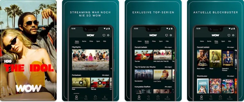 WOW TV App Download auf Smartphone oder Tablet