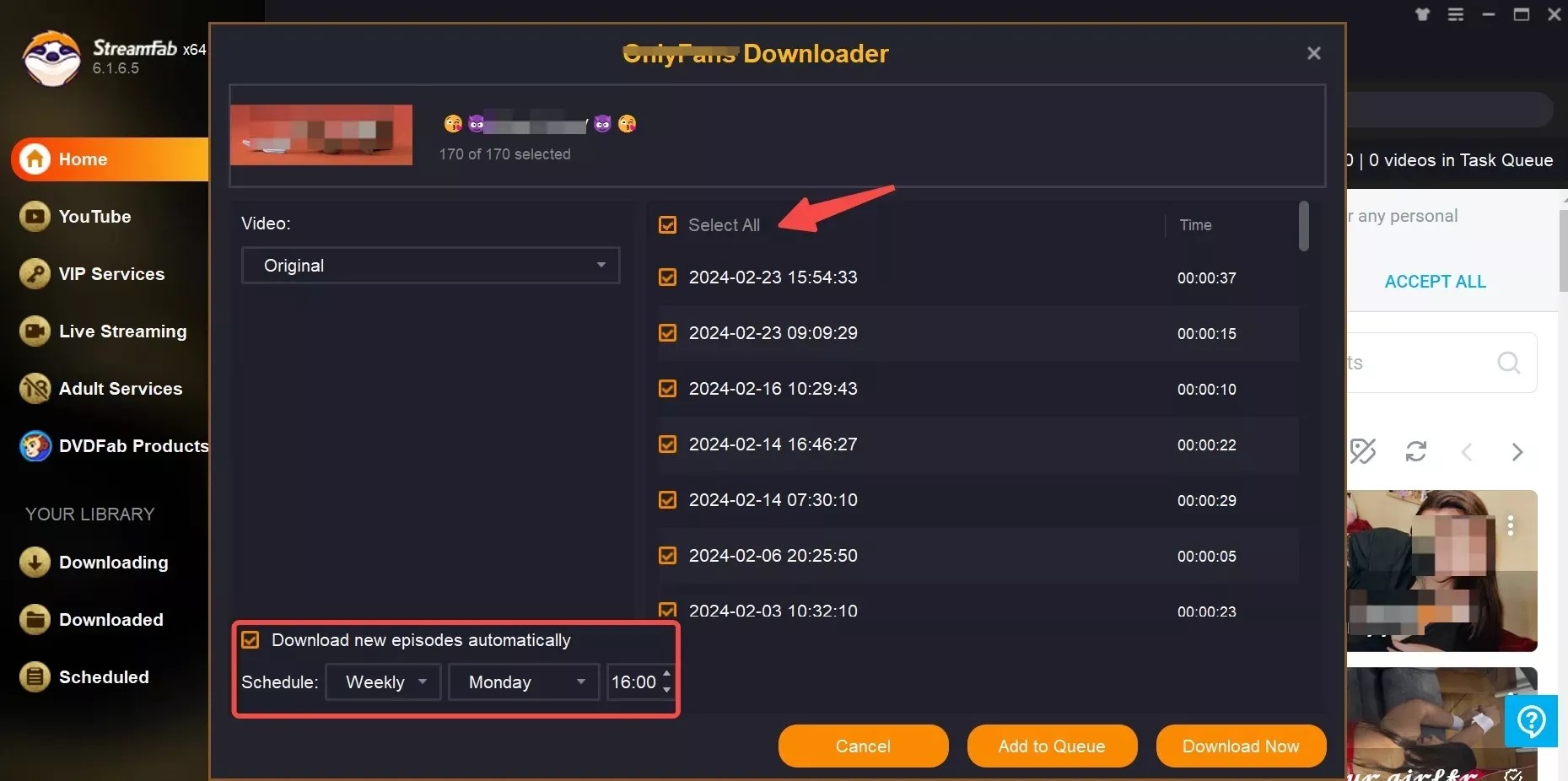 real streamfork review: step 4 of streamfab