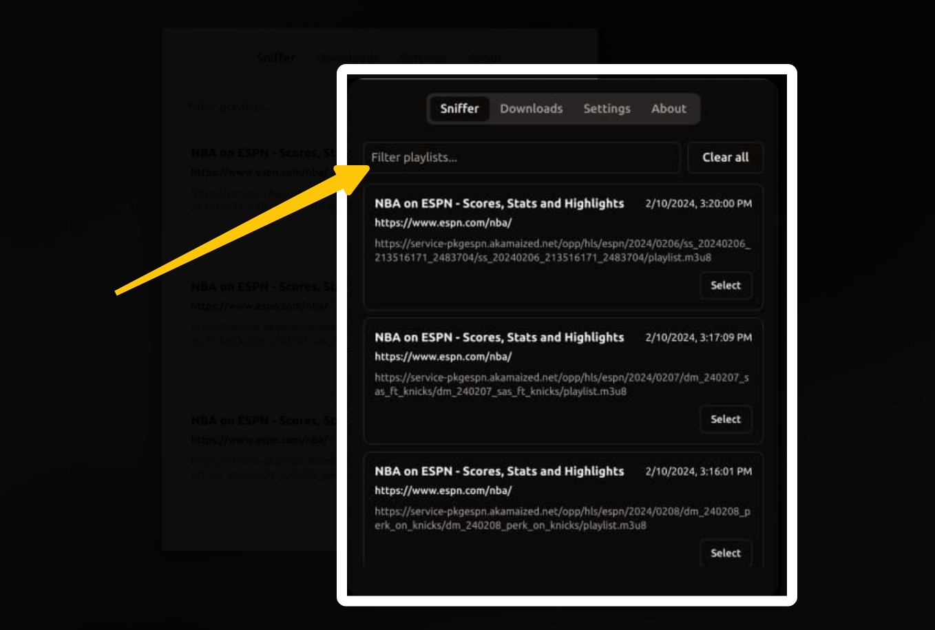online hls downloader: operation step