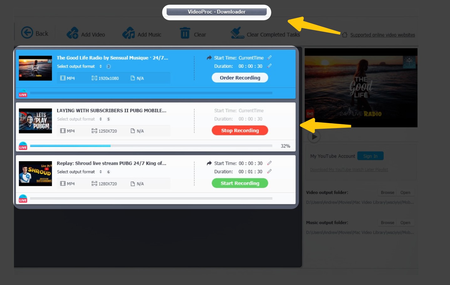 tunepat alternative: videoproc operation step