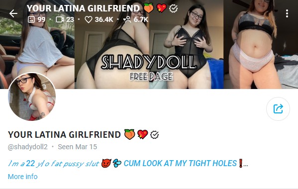 best free onlyfans shadydoll2