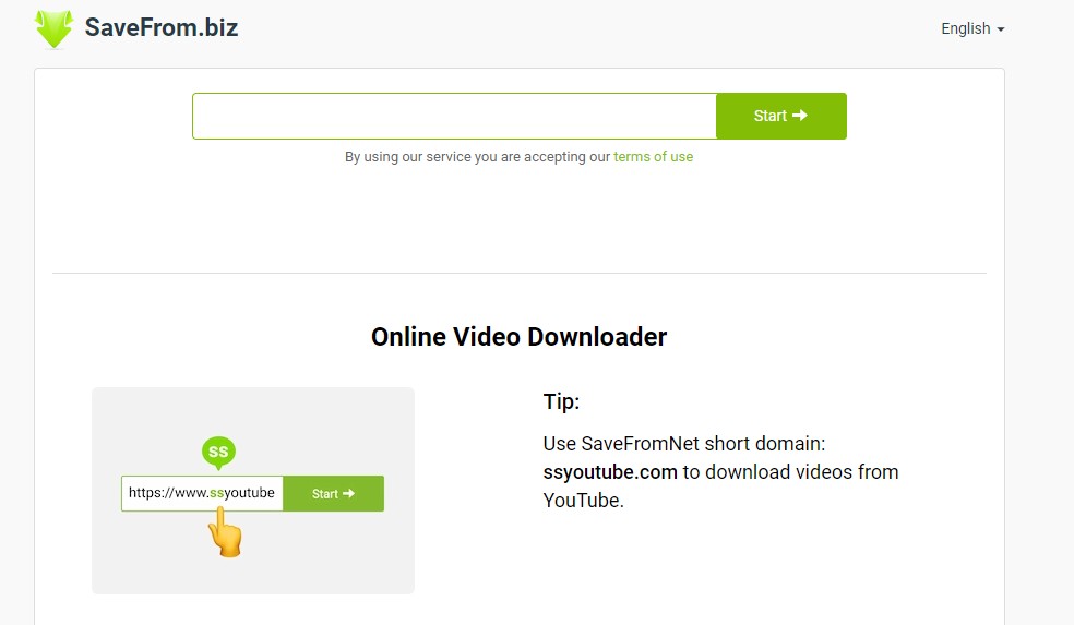 GenYouTube Downloader alternative saveform.net