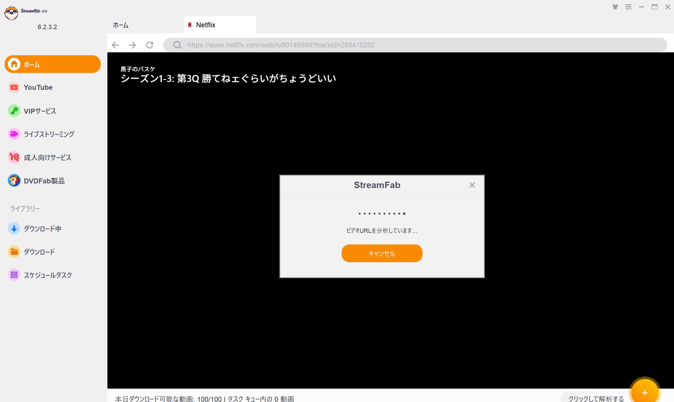 Netflixを無制限にパソコンに保存する手順3