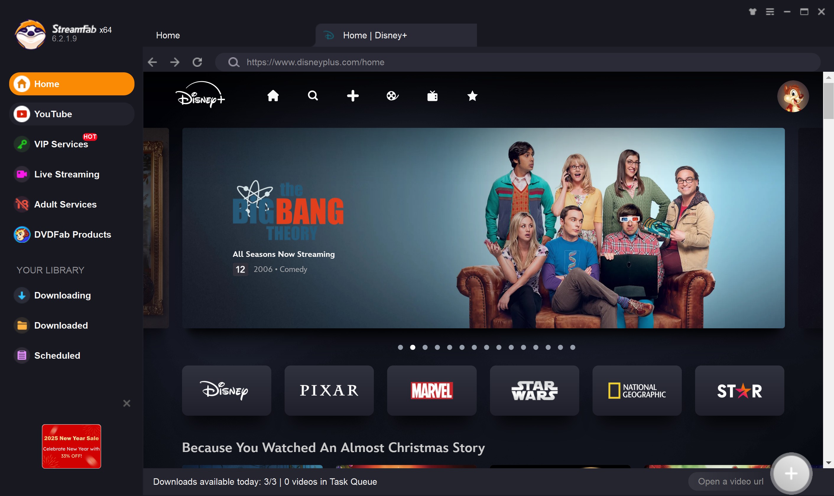 steps to download disney plus movies to sd card with streamfab