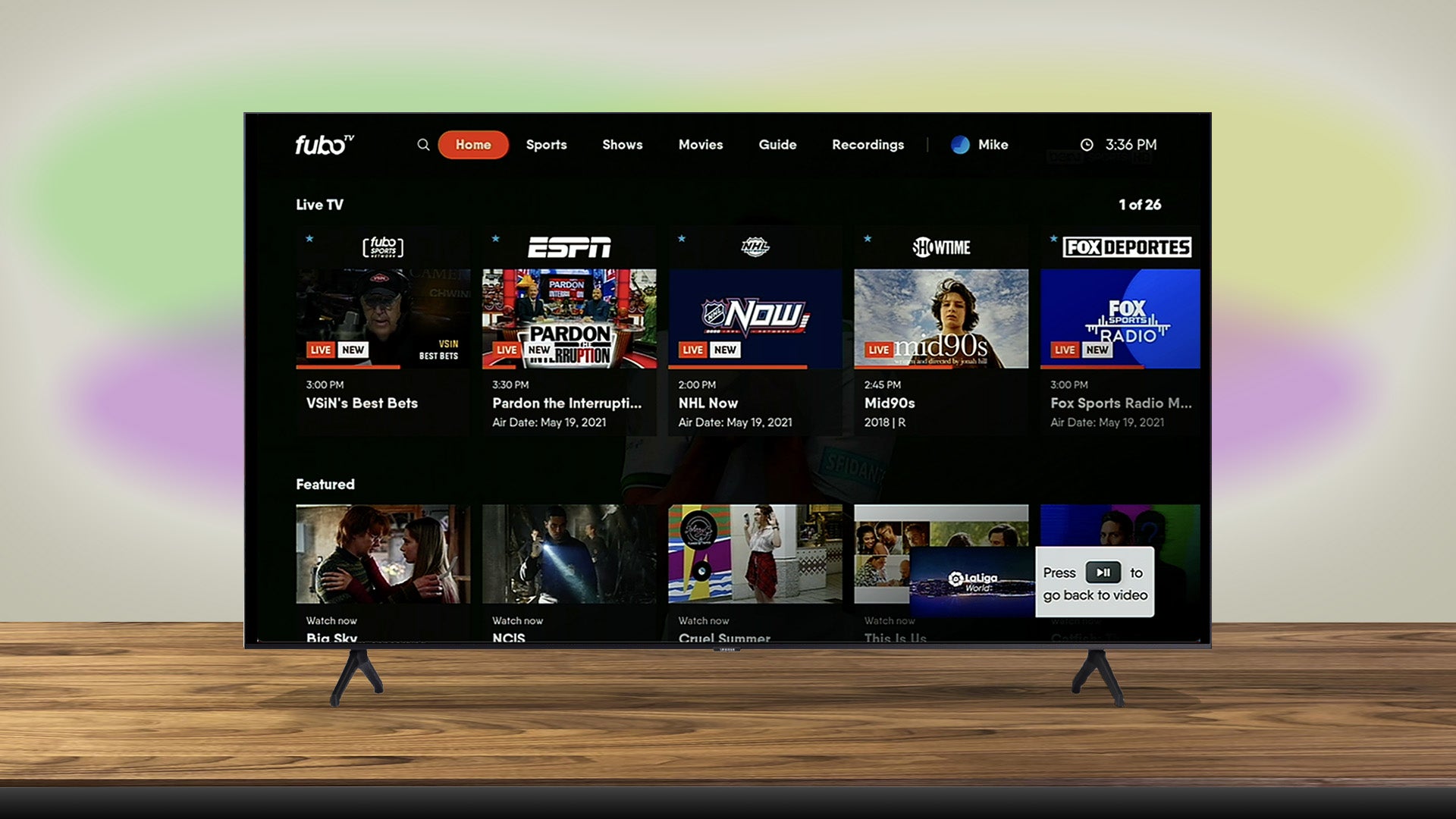 Alternatives to YouTube TV: fuboTV