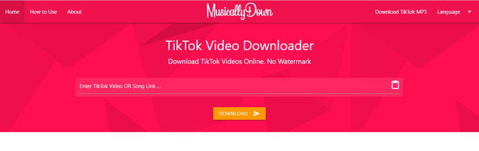 TikTok音訊下載工具：musicallydown