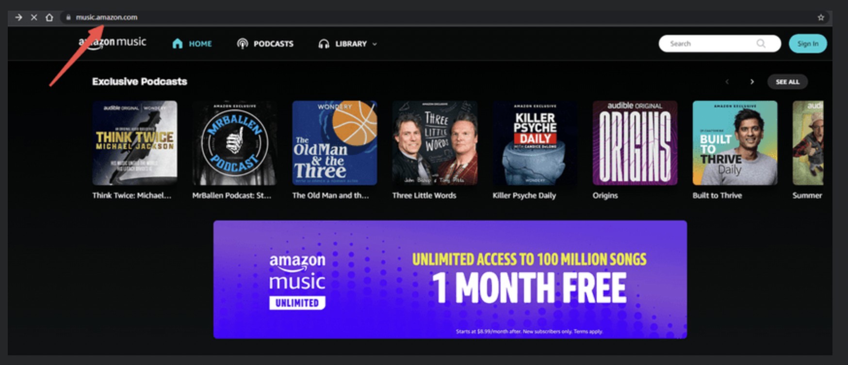  Navigate to the Amazon Music MP3 Downloader website.