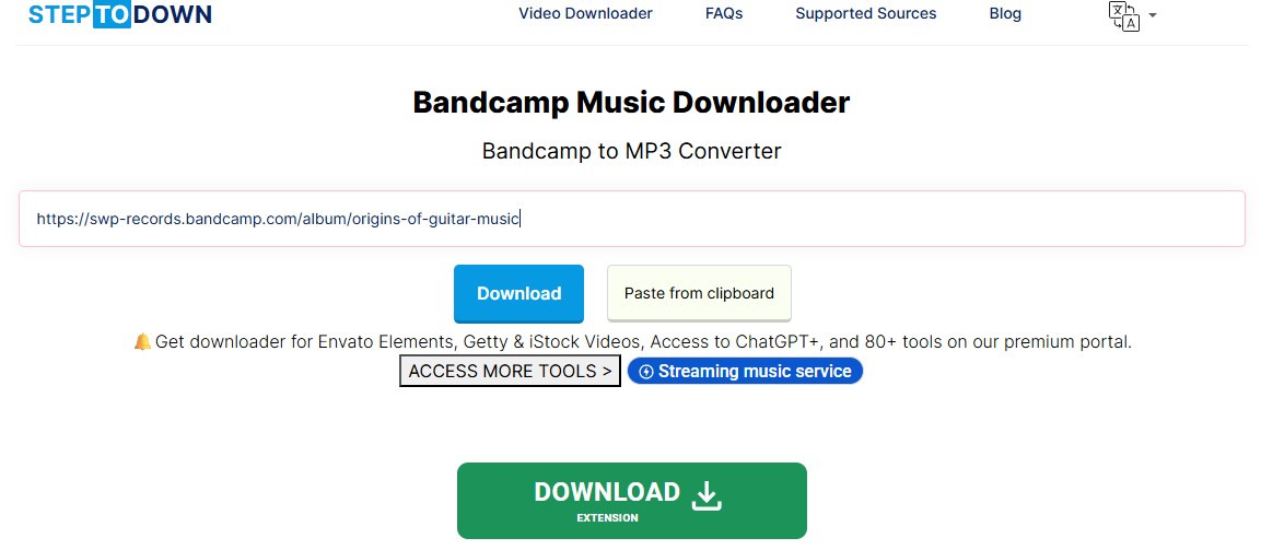 STEPTODOWN Bandcamp Music Downloader