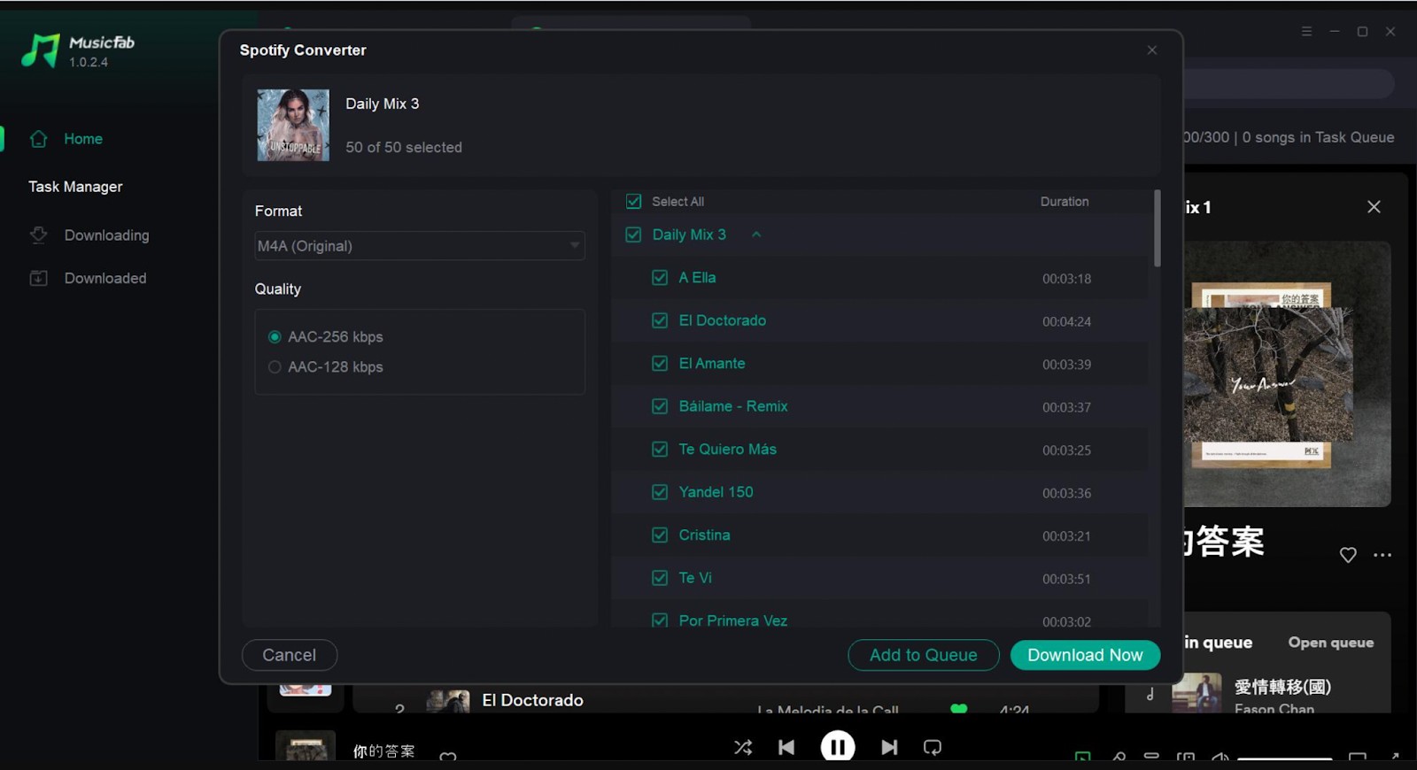 customize your download settings