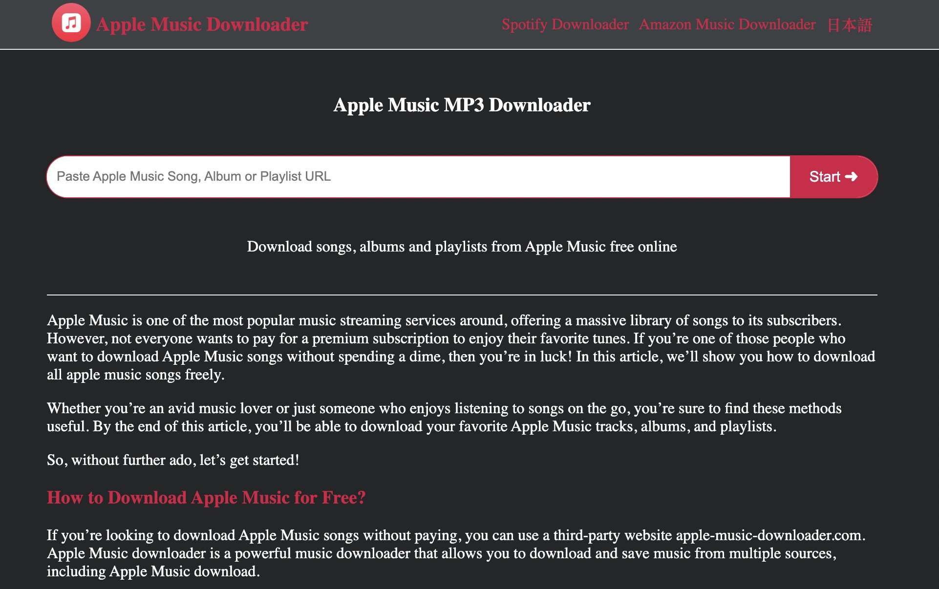 How to Convert Apple Music to MP3 With Apple Music MP3 Downloader