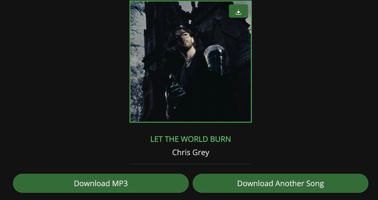Choose the Download option