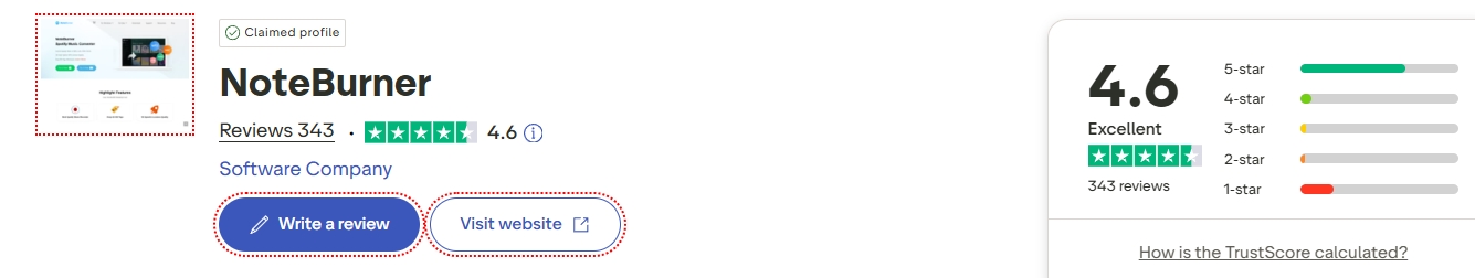 noteburner-truspilot-score