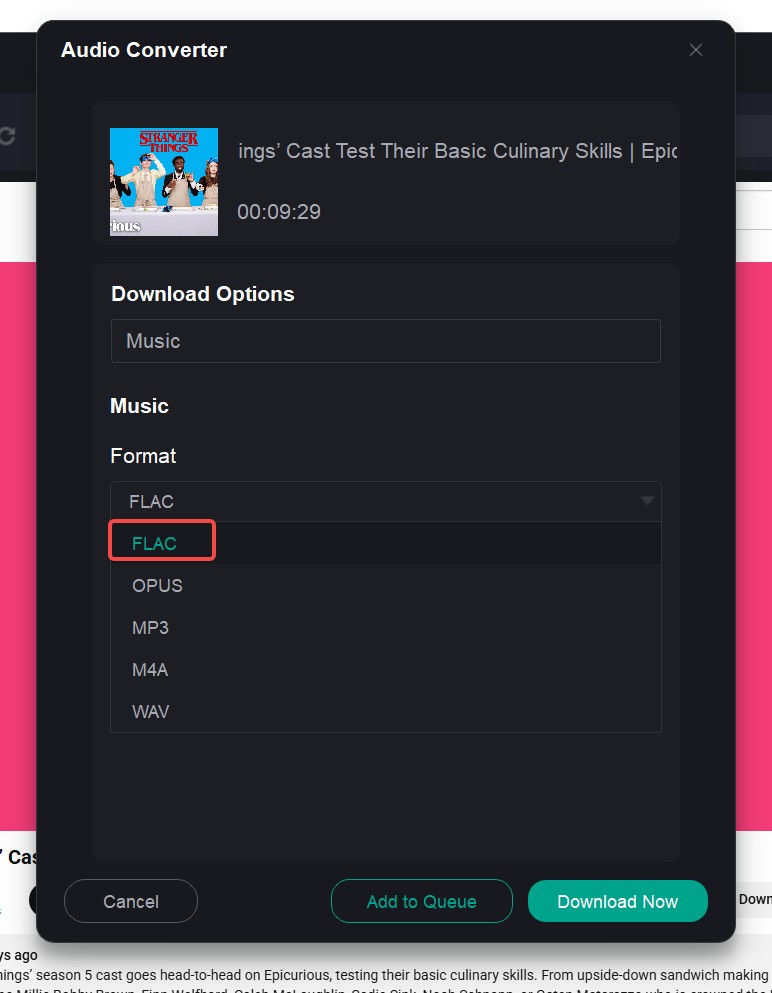 MusicFab convert YouTube to FLAC