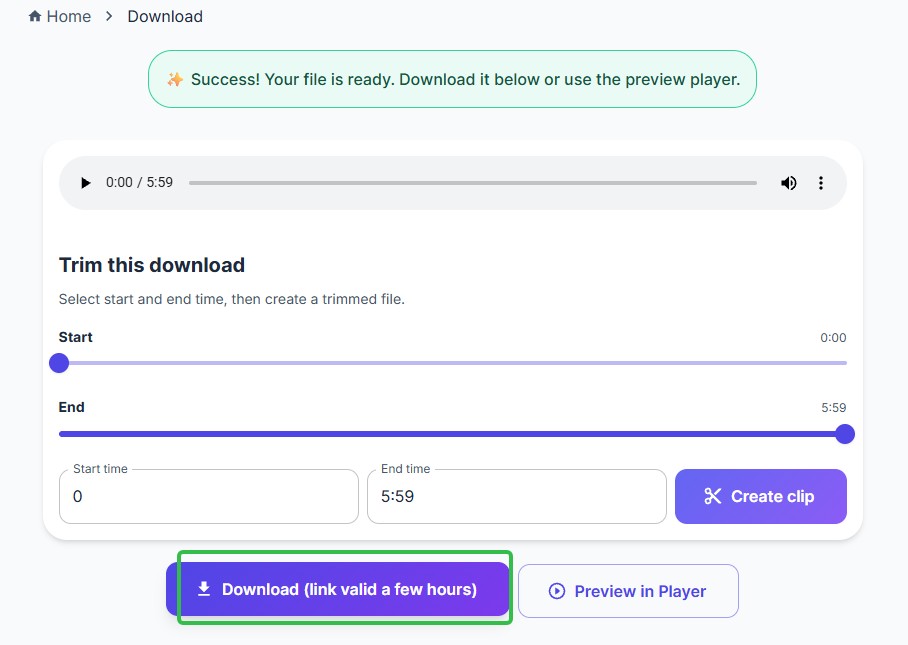 downloading-youtube-to-wav-CutYT-2