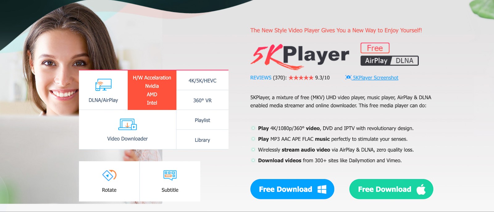 How to play DVDs on windows 10 with 5KPlayer