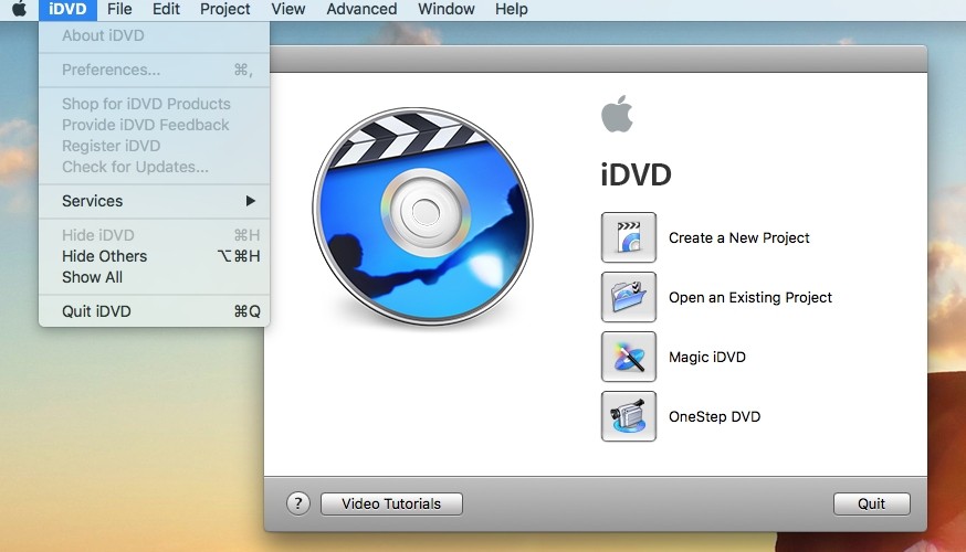 Free DVD menu creator for Mac: iDVD