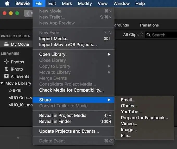 compress video files:Method 1: Compress Video Files on Mac by iMovie.