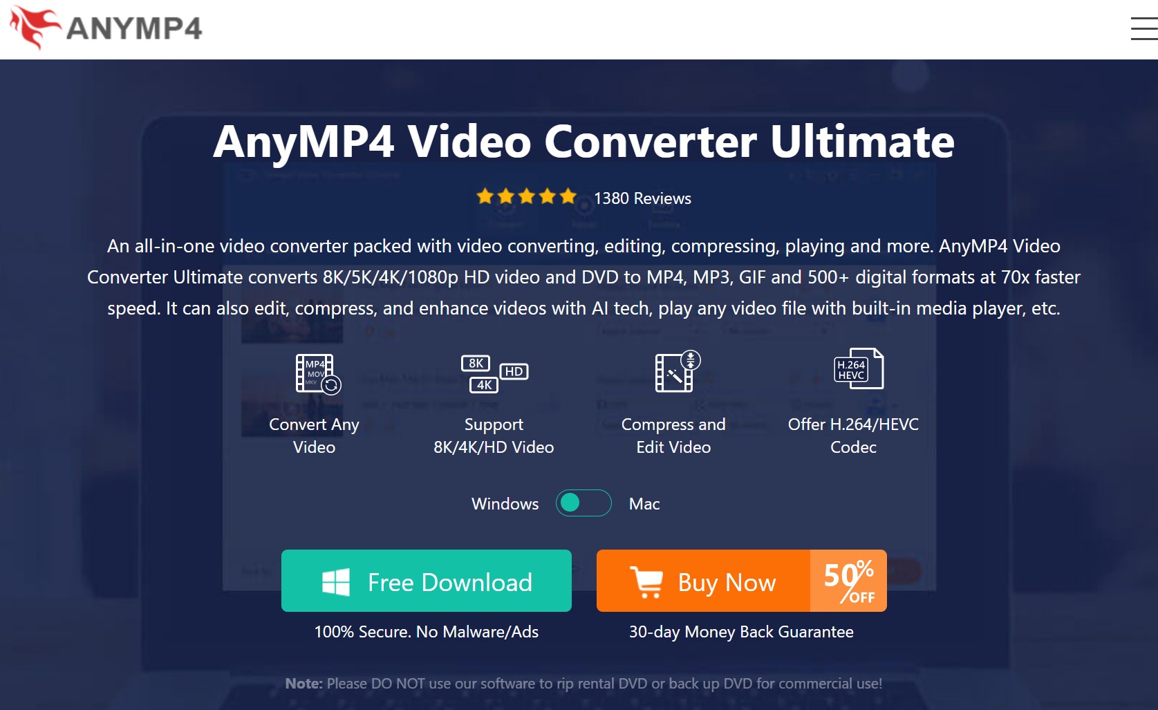 convert dav to mp4:6. AnyMP4 Blu-ray Player