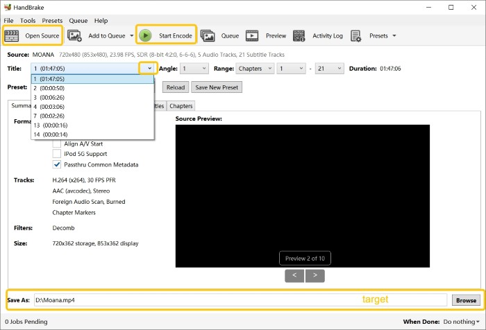 How to copy copy-protected DVD with HandBrake