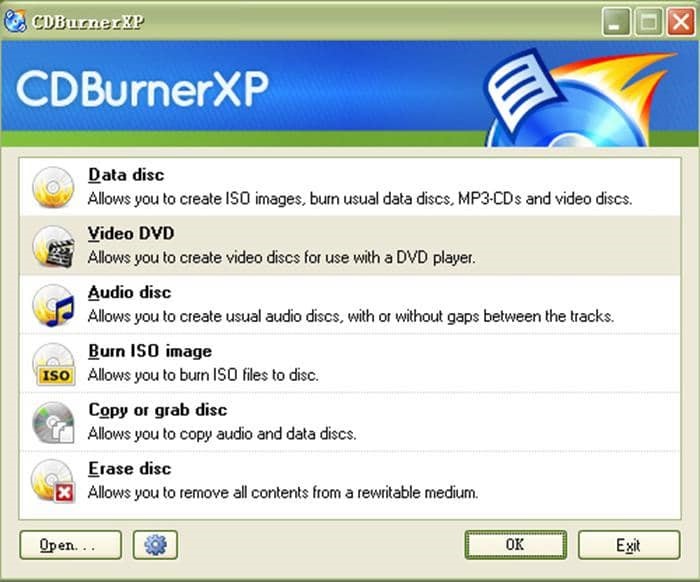 dvd brennen windows 10:5. CDBurnerXP DVD-Brennsoftware