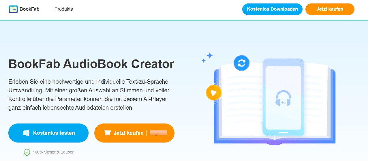 Kindle in PDF umwandeln mit BookFab AudioBook Creator