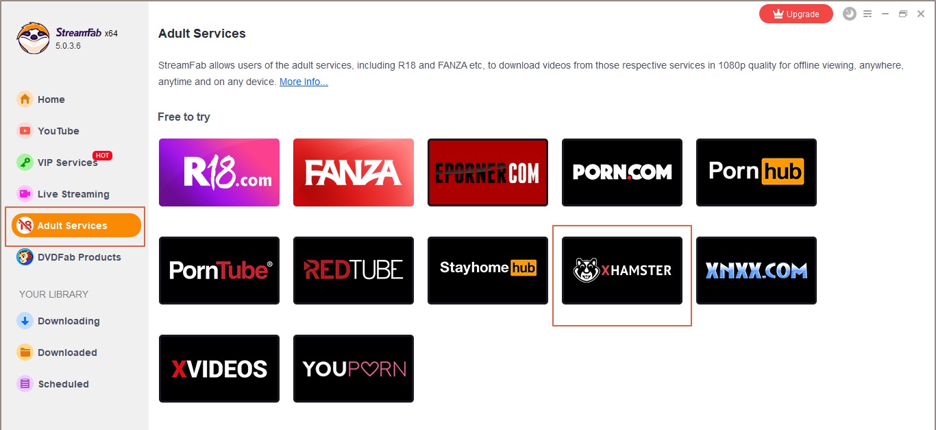 Xhamster zu MP4:Wie konvertiert man Xhamster in MP4 mit dem StreamFab Video Downloader?