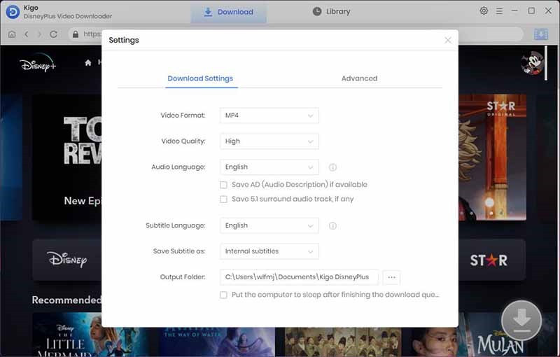 How to use Kigo Disney+ Video Downloader