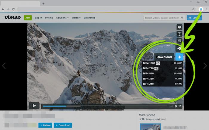 download vimeo videos:Vimeo Video Downloader Chrome Extension