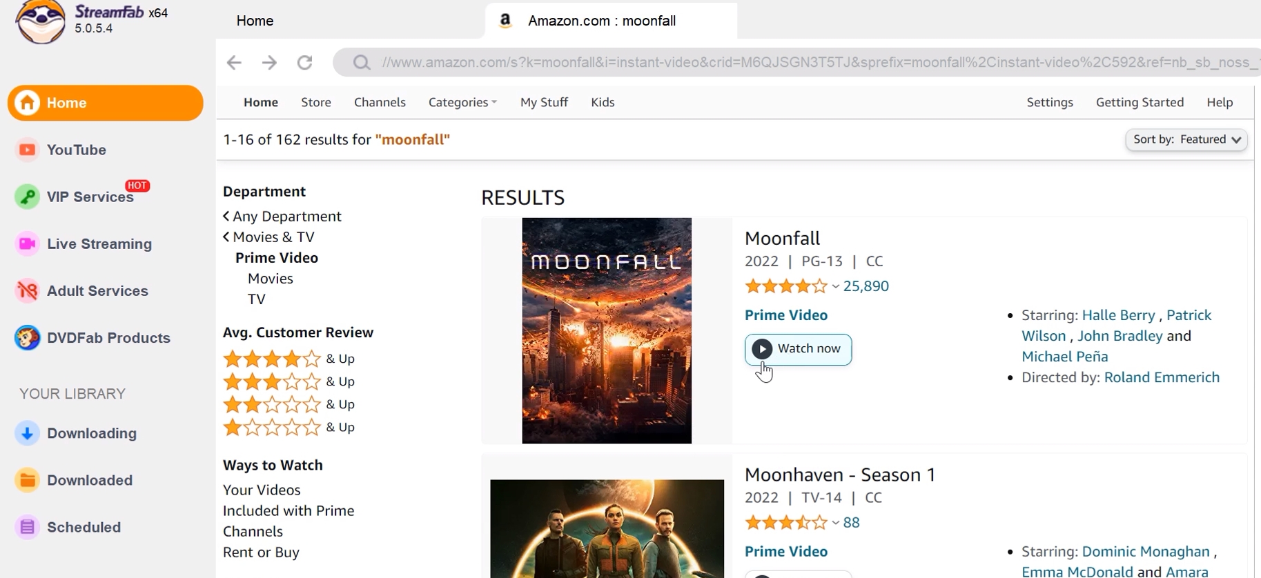 The 10 Best 4K Movies to Watch on Amazon Prime in 2025: step 2 of streamfab