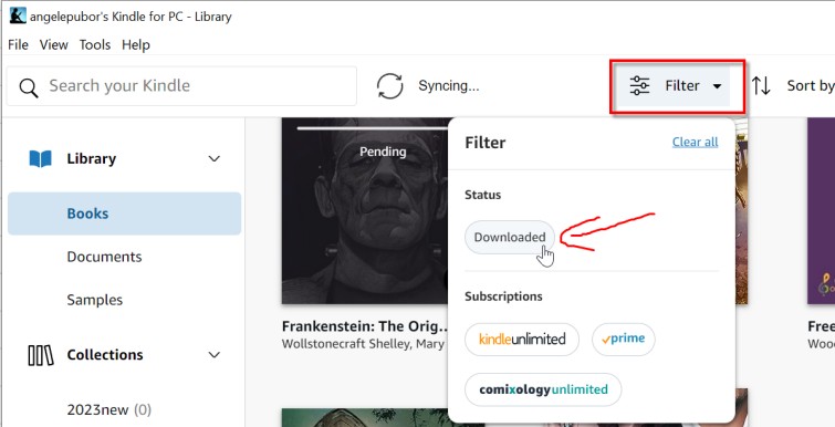 how to download kindle books