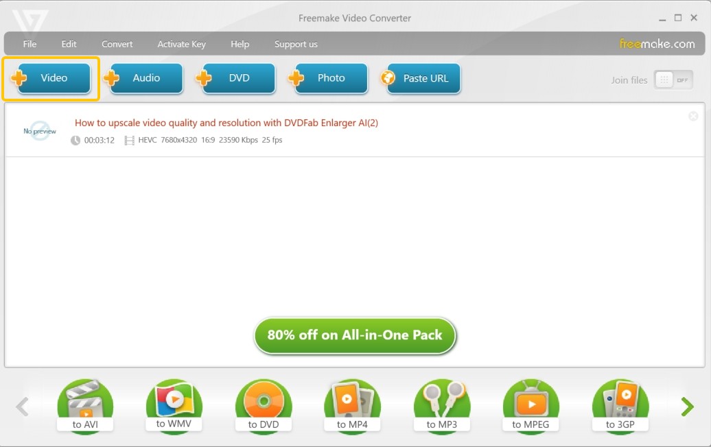 convert mp4 to iso free with freemake