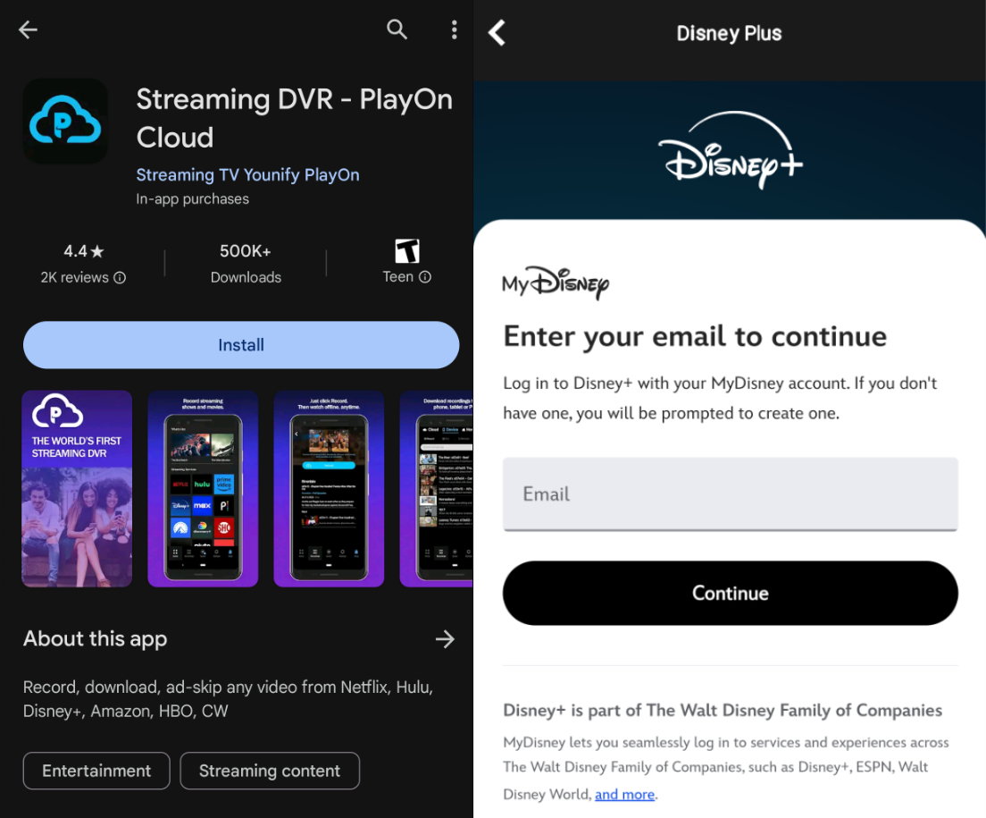 download drm protected videos on phone: playon cloud