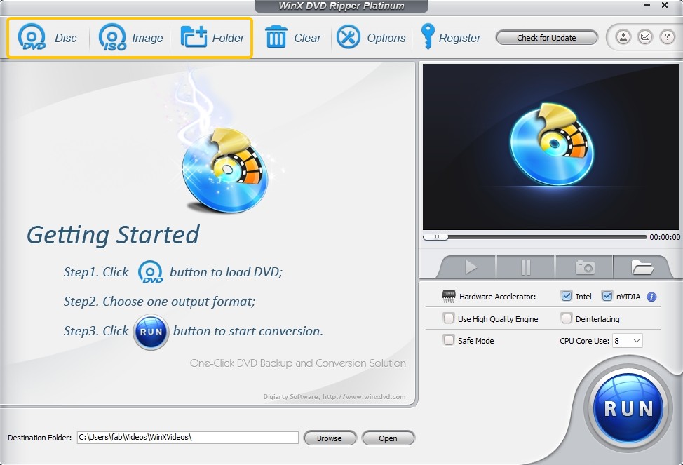 How to Rip DVD to AVI with WinX DVD Ripper for Free?