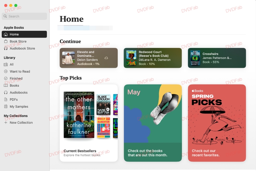 Best free epub reader for mac: Apple Books